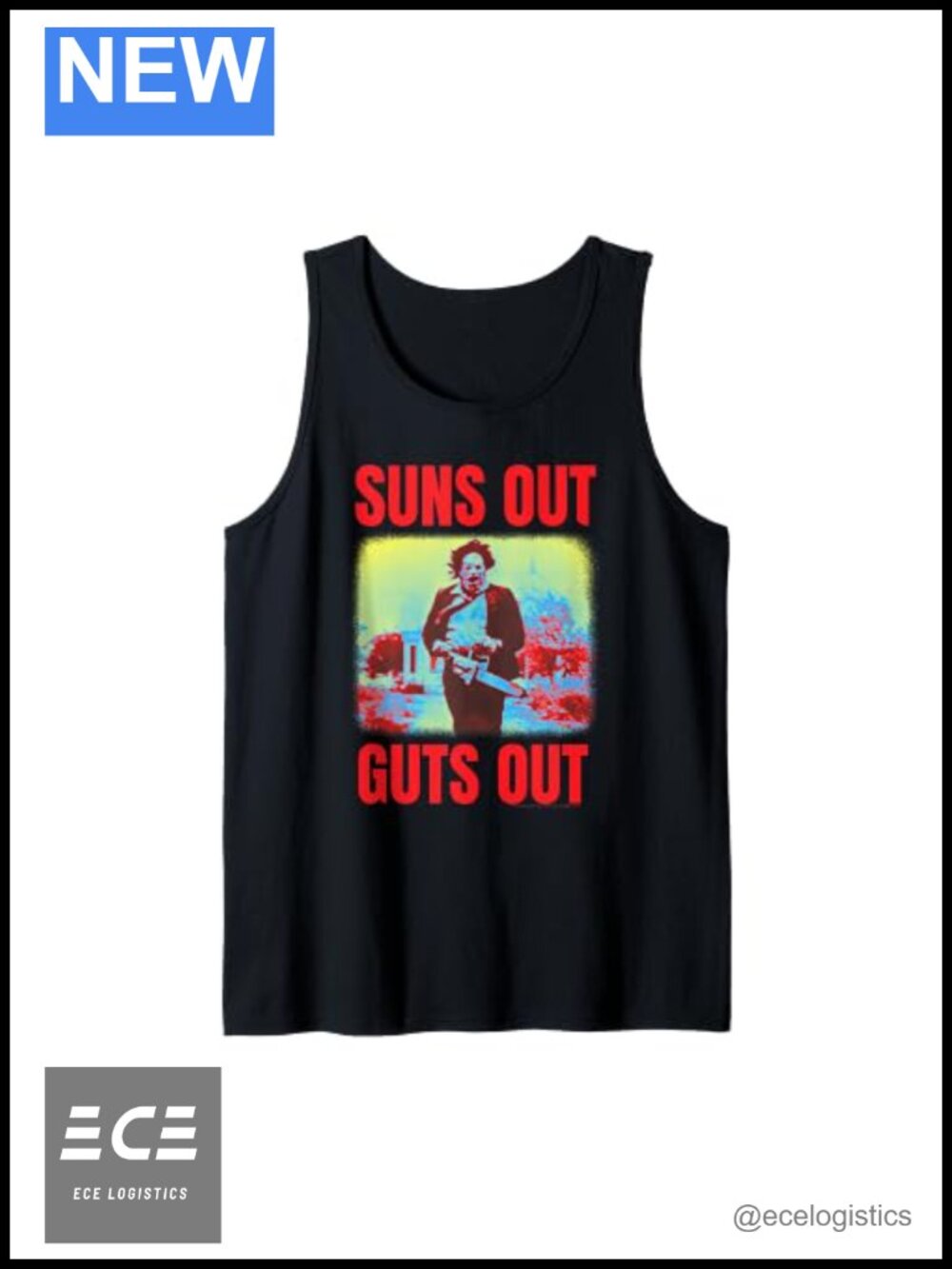 Texas Chainsaw Massacre Suns Out Guts Out Tank Top - Picture 1 of 1